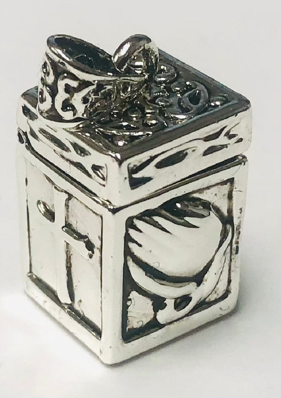 Silver Prayer Box Locket/Pendant ( N 30411 )