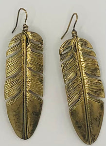 Gold Leaf Earrings ( 375 G )