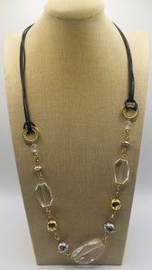 Black Chord Necklace ( 9508 N )