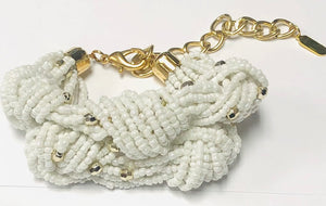 GOLD WHITE PEARL BRACELET ( 0480 WT )