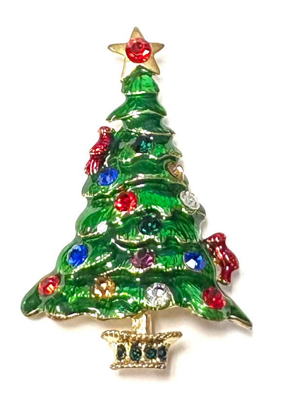 CHRISTMAS TREE BROOCH ( 24863 )