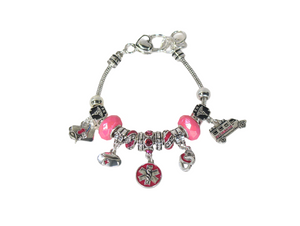 SILVER PINK NURSE CHARMS ( 0746 ASPNK )