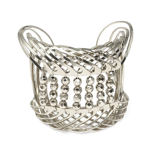 SILVER CUFF BANGLE ( 10111 R )