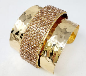 GOLD BANGLE BROWN PEARLS ( 10414 GBRP )