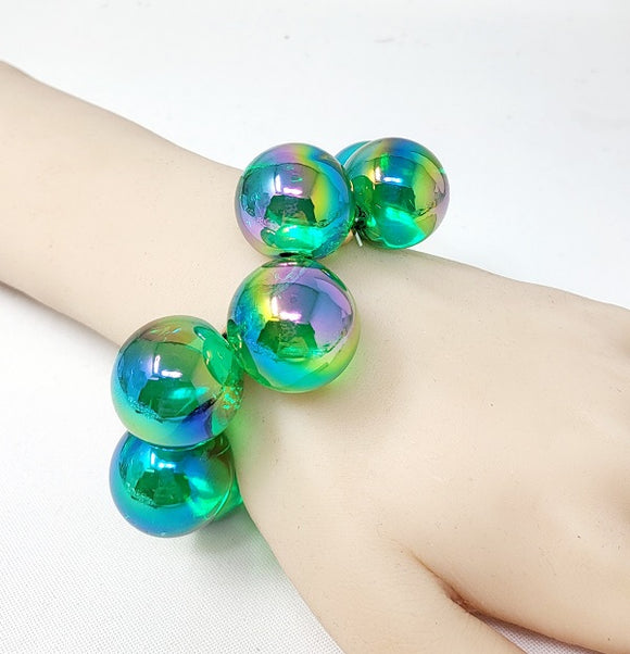 CHUNKY BALL STRETCH BRACELET ( 20060 GGR )