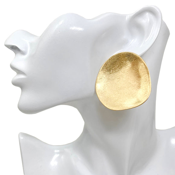 GOLD CIRCLE EARRINGS ( 10339 G )