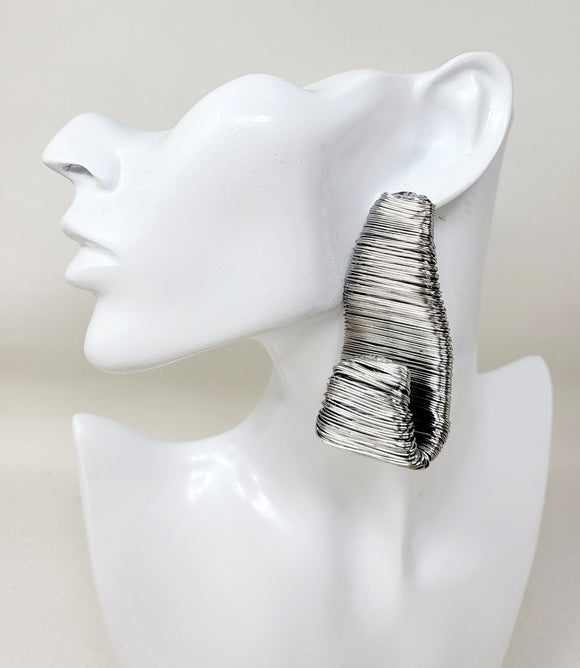 SILVER EARRINGS ( 11430 R )