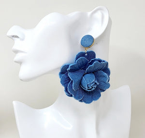 JEAN FLOWER EARRINGS  ( 11453 GL )