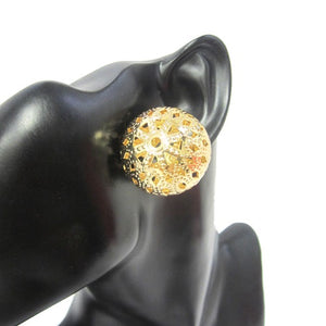 GOLD DOME EARRINGS ( 1210 GD )