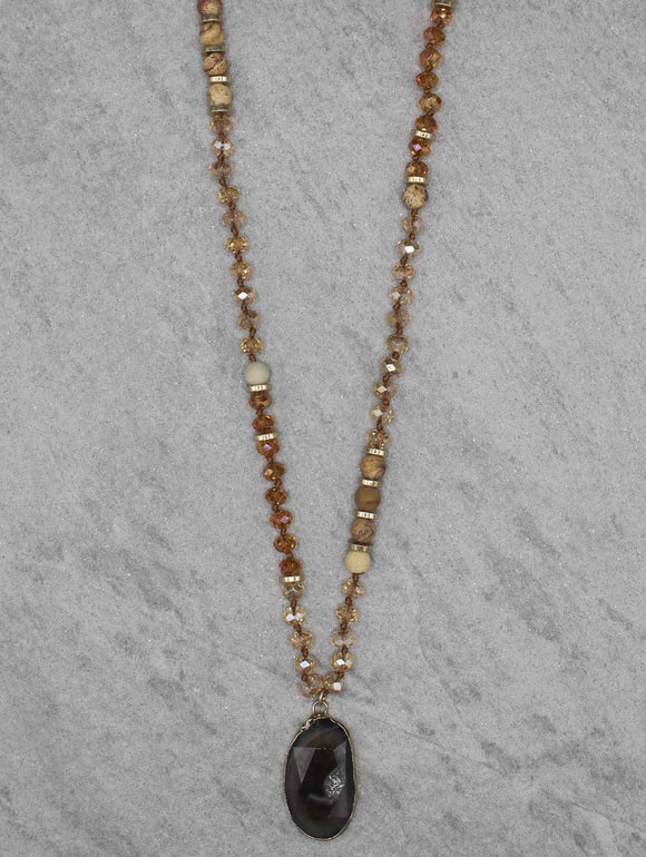 AGATE PENDANT NECKLACE 27