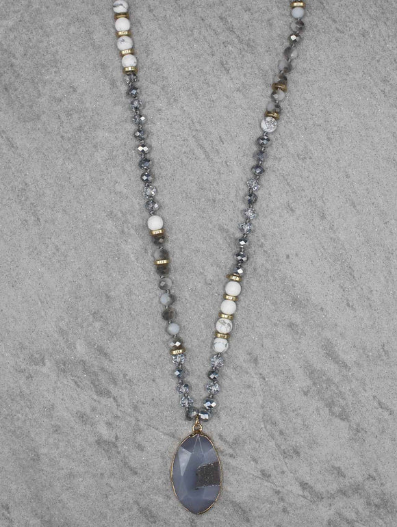 AGATE PENDANT NECKLACE 27