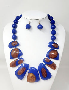 ACRYLIC NECKLACE SET ( 10919 RB )