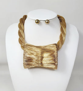 GOLD NECKLACE SET ( 11002 G )