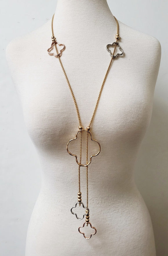 LONG QUATREFOIL NECKLACE SET ( 11026 GMT )