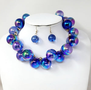 BALL NECKLACE SET ( 20060 GRB )