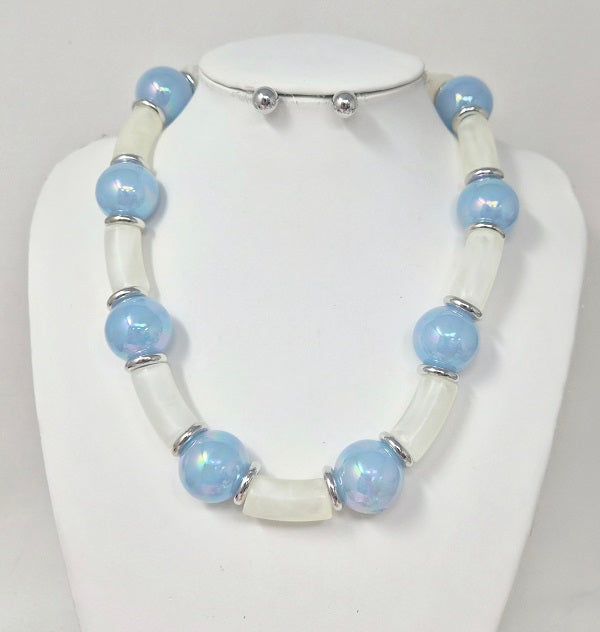 BALL NECKLACE SET ( 20065 RBL ) – Ohmyjewelry.com