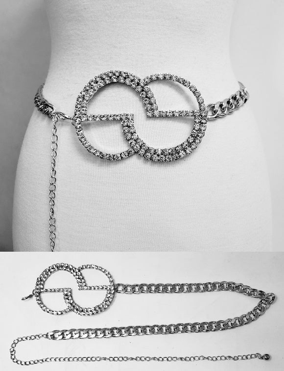 SILVER CHAIN BELT ( 20181 R )