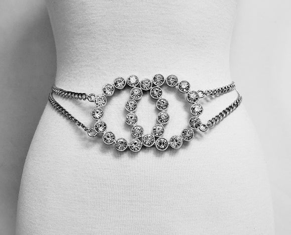 SILVER CHAIN LAYER BELT ( 30064 R )