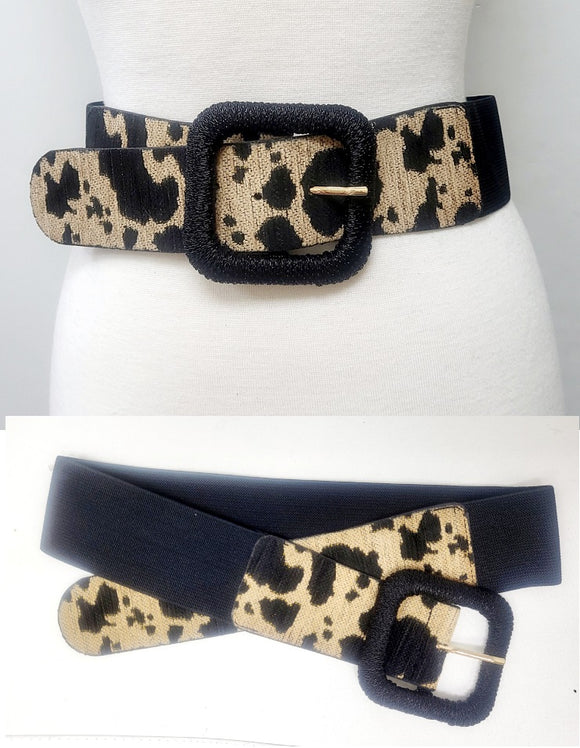 LEOPARD PRINT STRETCH BELT ( 50160 GLE )