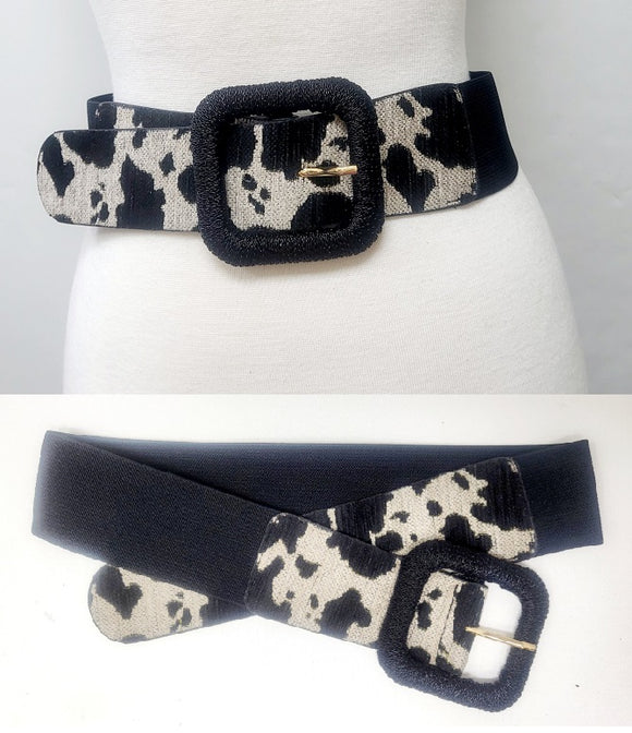 LEOPARD PRINT STRETCH BELT ( 50160 RLE )