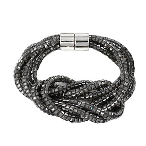 SILVER MAGNETIC BRACELET ( 2091 RDCLR )