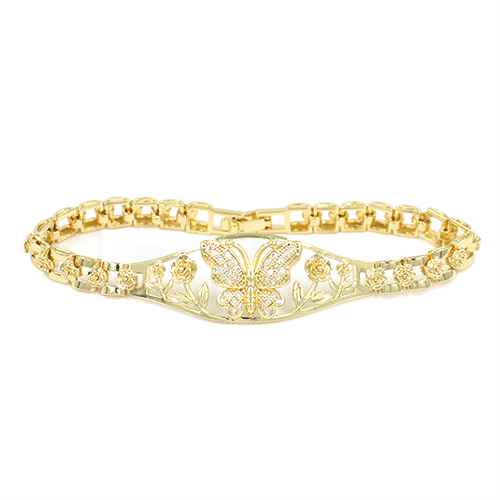 GOLD BUTTERFLY BRACELET ( 2269 GD )