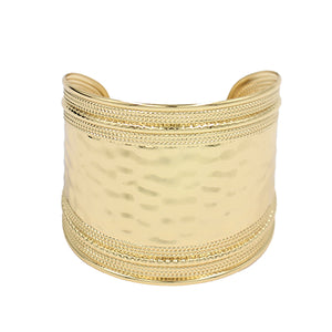 METAL CUFF BANGLE ( 8016 GD )