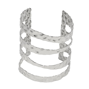 SILVER CUFF BANGLE ( 8019 RD )