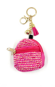 Fuchsia Keychain Red Stones ( 0203 FUFUX )