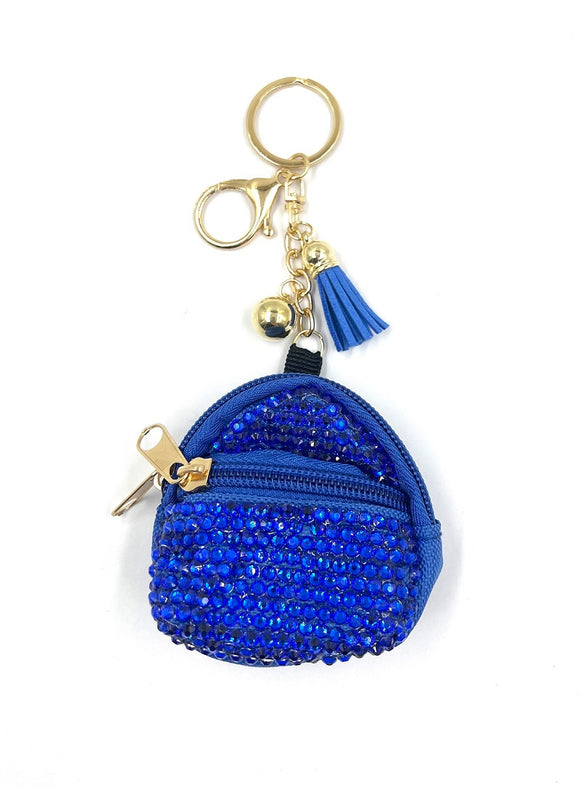 Royal Blue Tassel Keychain