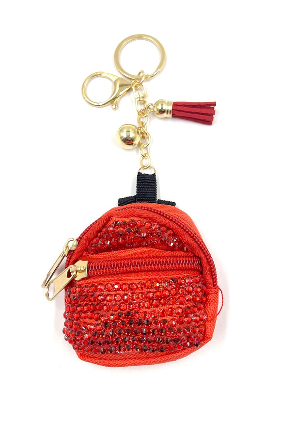 Red Back Keychain Red Stones ( 0203 RDRD )