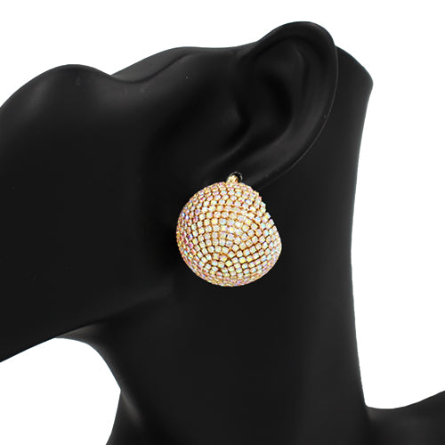 GOLD PINCATCH AB BALL EARRINGS ( 2500 GDAB )