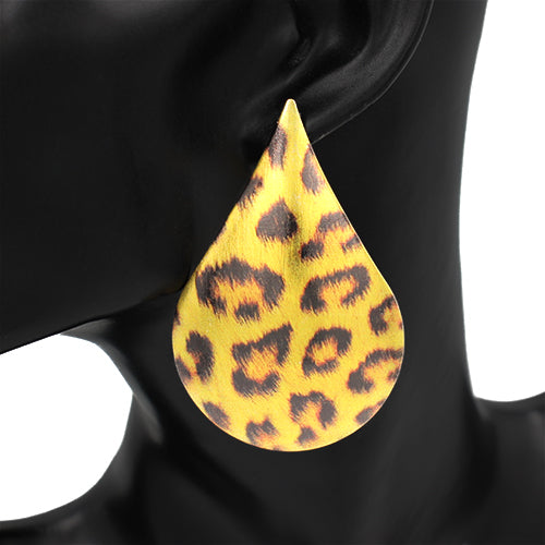 LEOPARD PRINT EARRINGS ( 2674 LEO )