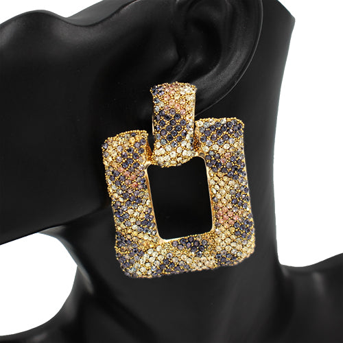 LEOPARD PRINT EARRINGS ( 2689 LEO )