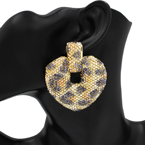LEOPARD PRINT EARRINGS ( 2690 LEO )
