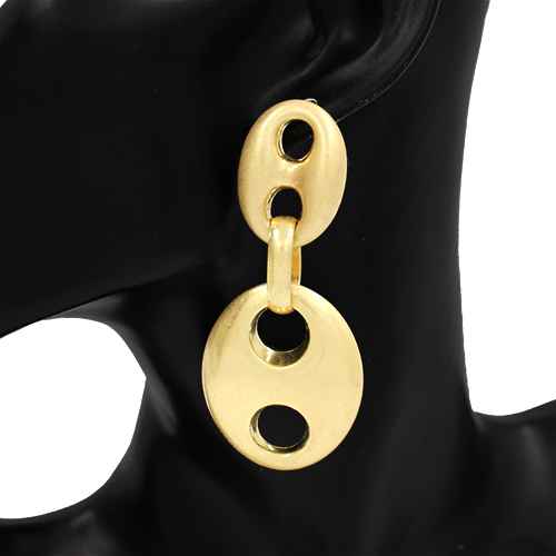 Gold Dangling Earrings ( 2711 GD )