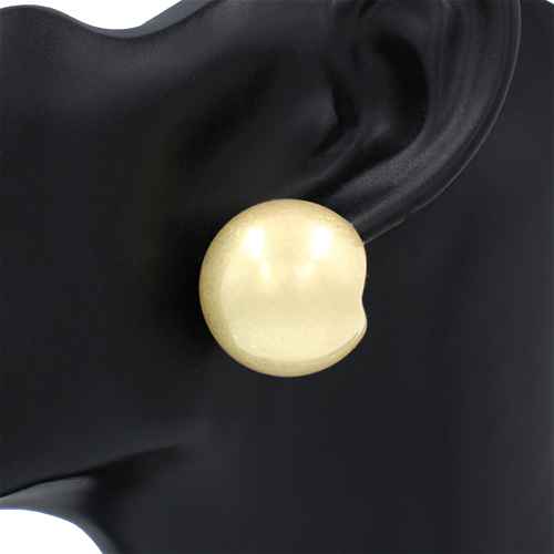 Gold Ball Earrings ( 2718 GD )
