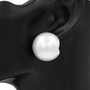 Silver Ball Earrings ( 2718 SV )
