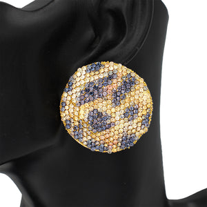 LEOPARD PRINT EARRINGS ( 2849 LEO )