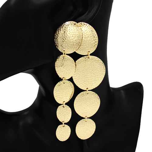 GOLD DANGLING EARRINGS ( 2885 GD )