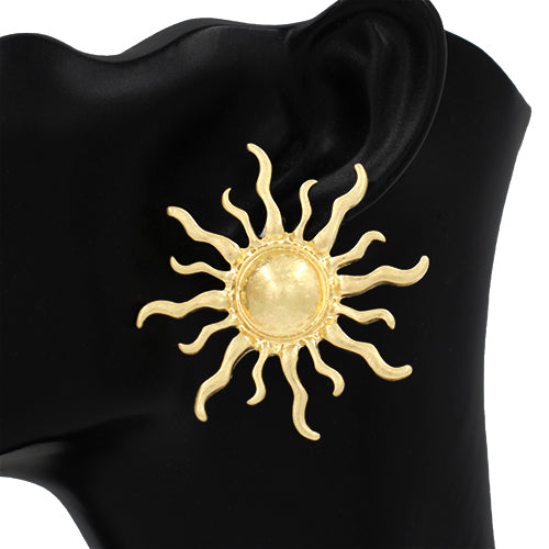 GOLD SUN EARRINGS ( 2951 GD )
