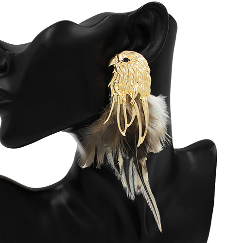 GOLD BIRD EARRINGS ( 4472 GD )