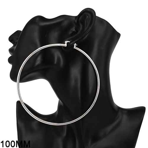 100mm HOOP EARRINGS ( 7300 100RD )