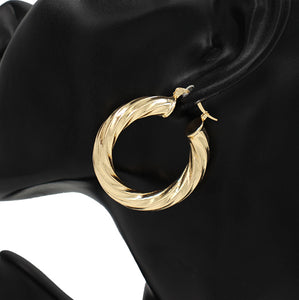 40mm HOOP EARRINGS ( 7421 40GD )