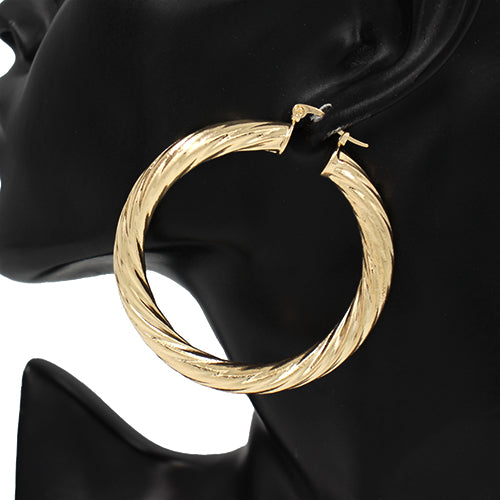 60mm HOOP EARRINGS ( 7421 60GD )