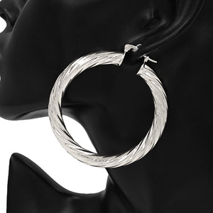 60mm HOOP EARRINGS ( 7421 60RD )