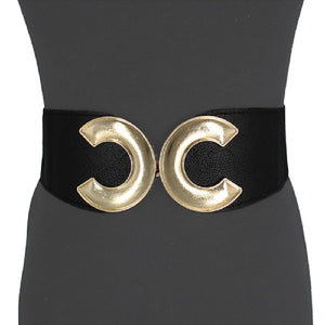 BLACK GOLD STRETCH BELT ( 1072 BKGD )