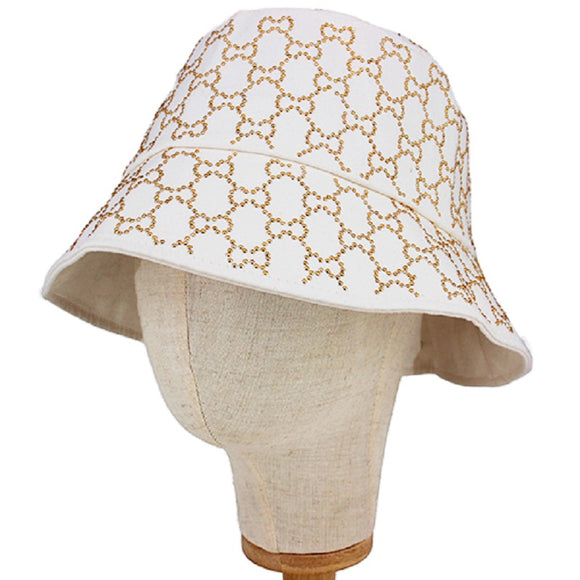 White Gold Bucket Hat ( 1112 WTGOD )