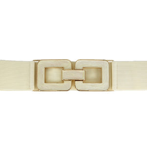 IVORY COLORED STRETCH BELT ( 1205 IV )