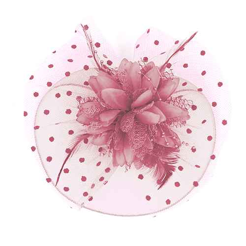 Light Pink Fascinator ( 1241 LPK )